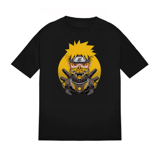 Naruto x Samurai Aesthetic T-Shirt | Cool, Black, Stylish