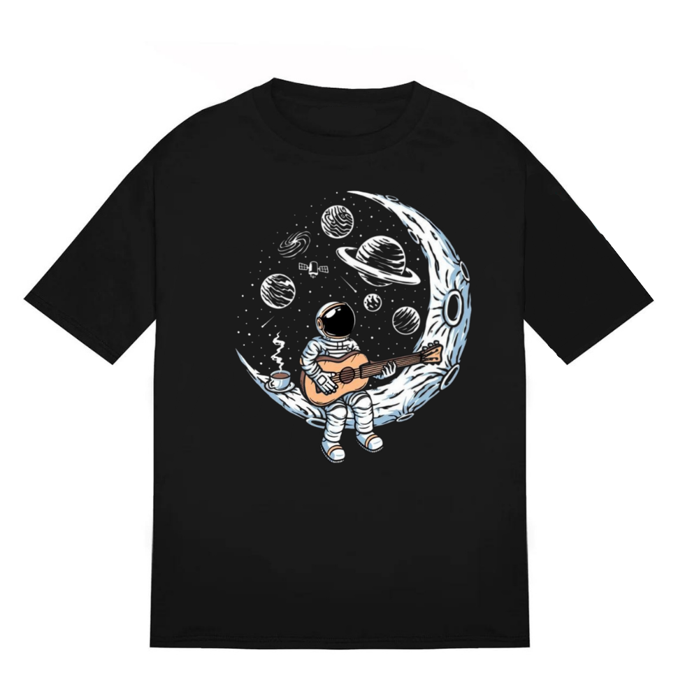 Guy Chilling In Space T-Shirt | For Men and Women