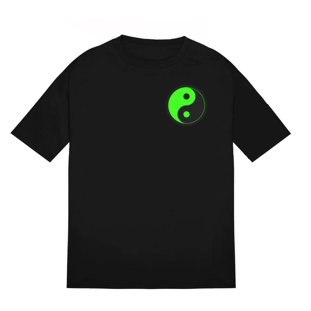 Oversized Green Yin Yang T-Shirt | Impress All Your Friends